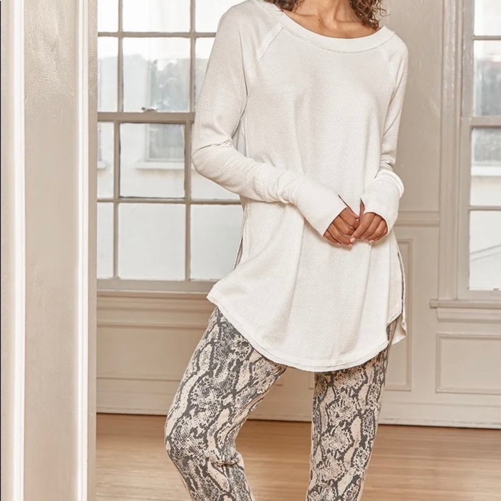 COPY - Free People oversized long sleeve thermal top
